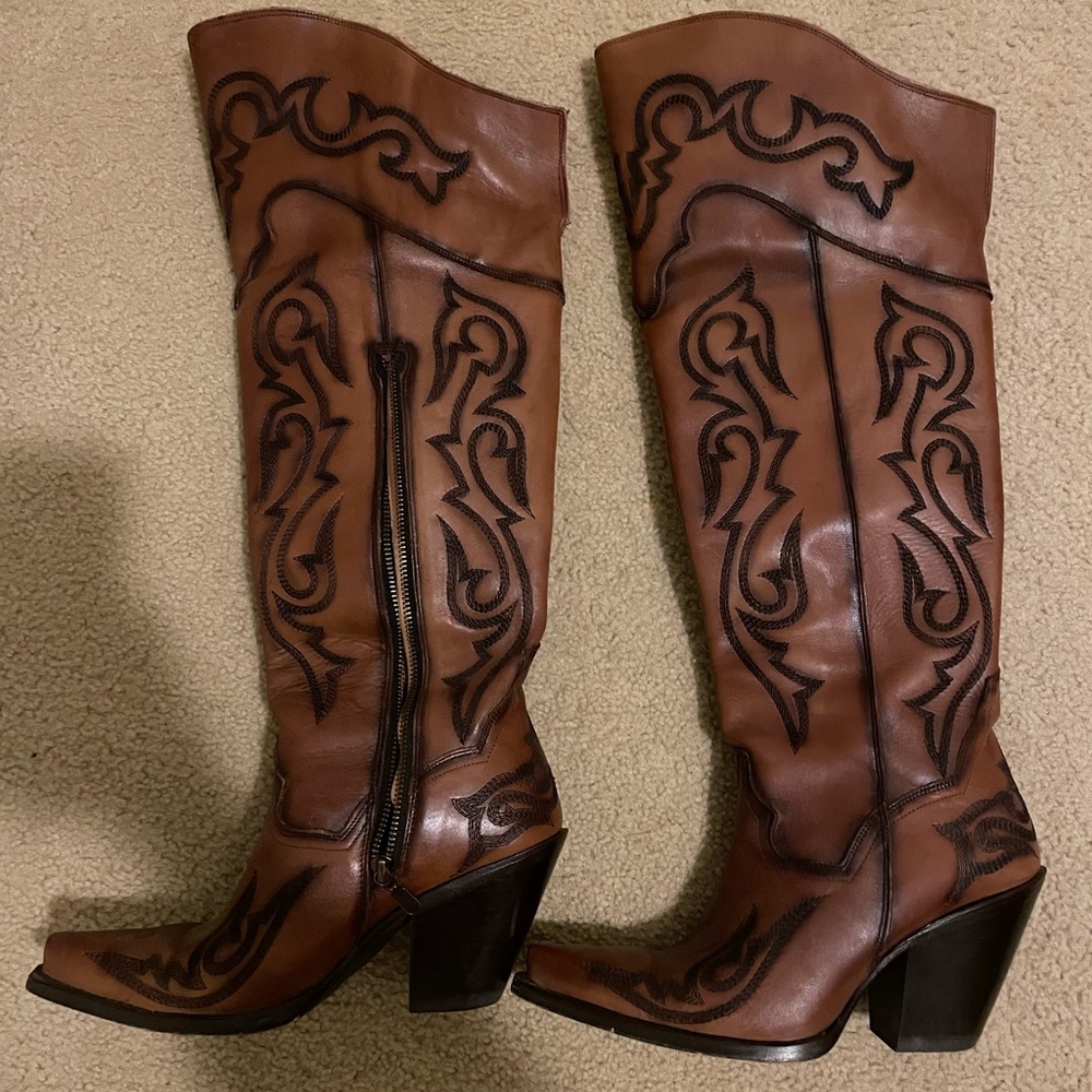 Dan Post over the Knee Cowboy Boots